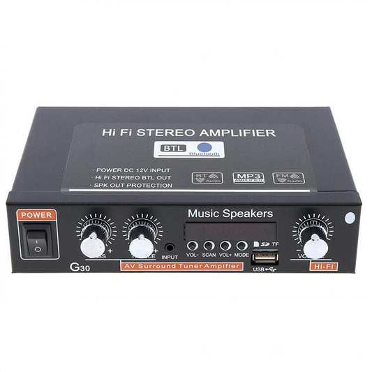 G30 Smart Digital Power Amplifier Built-In Bluetooth / USB / SD / FM Power Amplifier, EU Plug by buy2fix