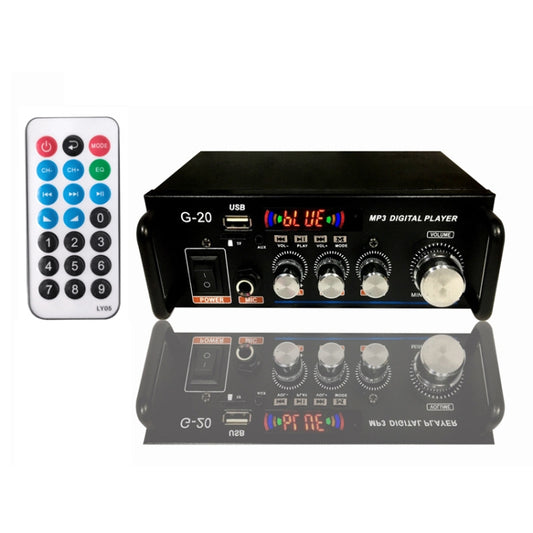 G20 Smart Digital Power Amplifier Built-In Bluetooth / USB / SD / FM Power Amplifier, EU Plug by buy2fix