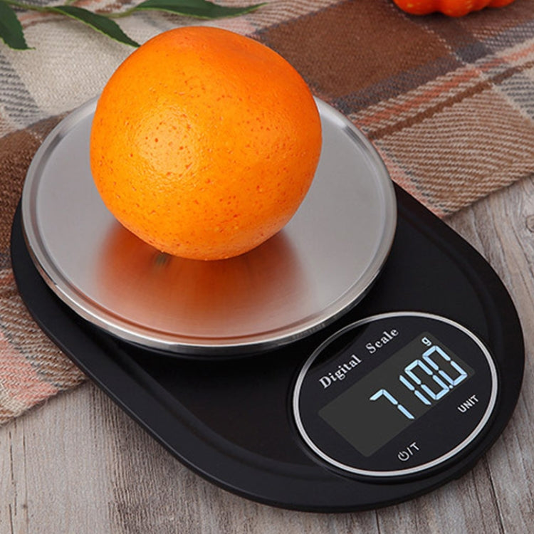 Home Kitchen Electronic Scale High Precision Stainless Steel Jewelry Scale, Style:Hemming, Specification:5kg/1g by buy2fix