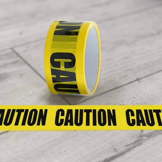 Floor Warning Social Distance Tape Waterproof & Wear-Resistant Marking Warning Tape(Caution) by buy2fix