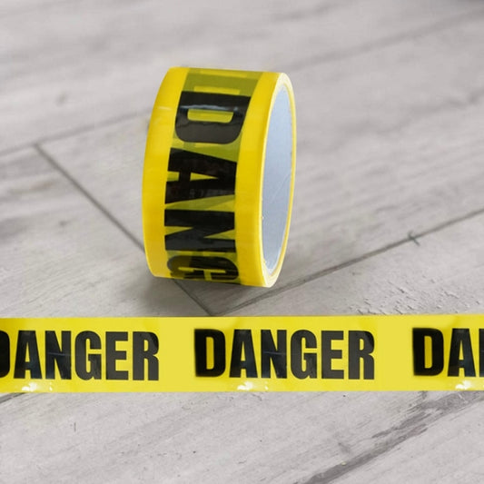 Floor Warning Social Distance Tape Waterproof & Wear-Resistant Marking Warning Tape(Danger) by buy2fix