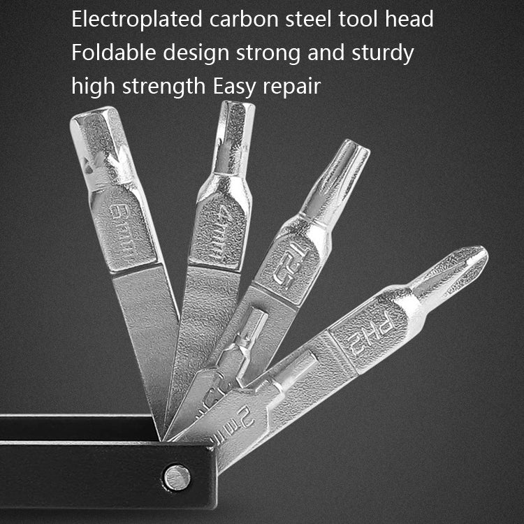 20 in 1 Cycling Repair Tool Multifunctional Household Appliances Repair Tool Bicycle Compact Repair Wrench(Black) by buy2fix