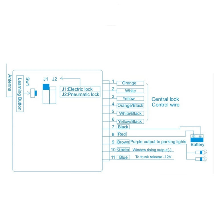 3pcs /Set Car Keyless Entry Remote Control Central Lock Small Host With Rising Window Tail Box by buy2fix