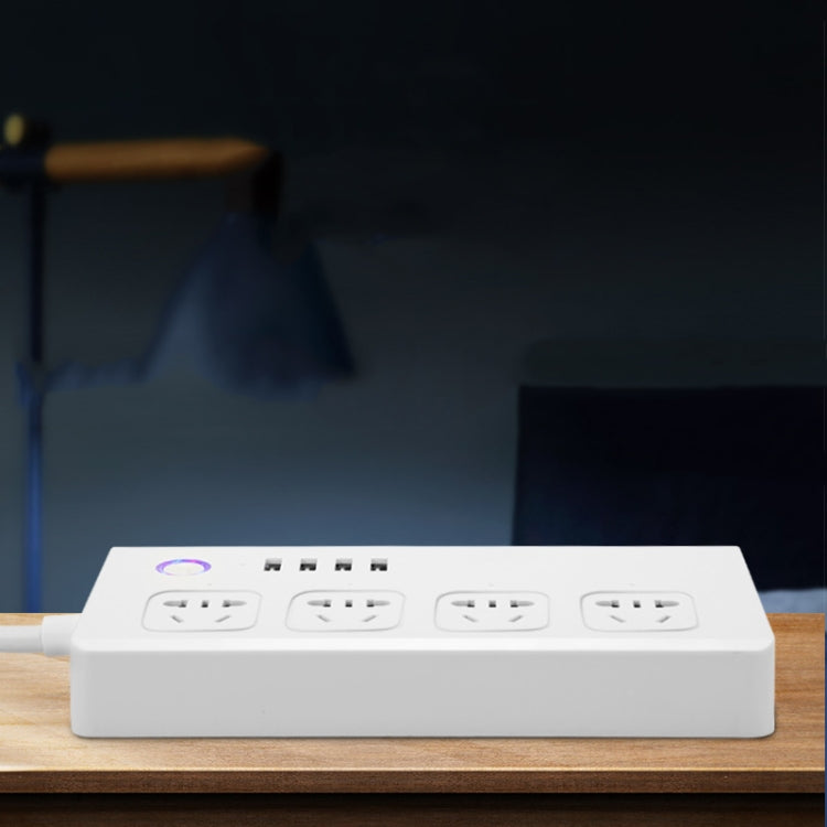 Home Office Wifi Mobile Phone Remote Control Timer Switch Voice Control Power Strip, Line length: 1.5m(AU Plug) by buy2fix