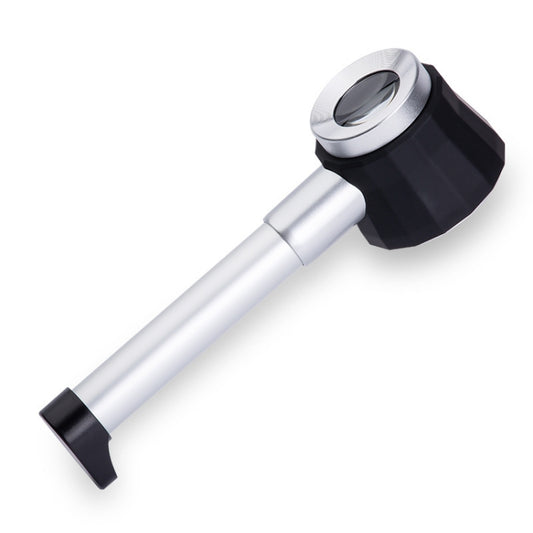 Handheld With Scale With 3 Lights 45 Times Magnifying Glass High-Definition Double Lens Magnifying Glass by buy2fix
