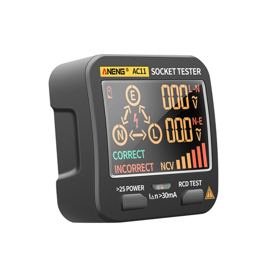 ANENG AC11 Multifunctional Digital Display Socket Tester Electrical Ground Wire Tester(UK Plug) by ANENG