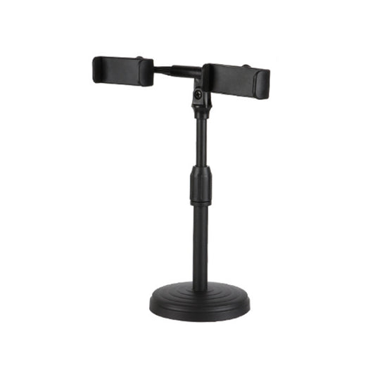 2 PCS Desktop Universal Retractable Multifunctional Mobile Phone Live Broadcast Stand, Specification: Dual Positions by buy2fix