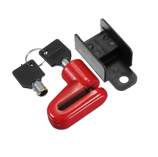 Electric Scooter Disc Brake Lock Multi-Function Reinforced Anti-Theft Lock Accessory for Xiaomi Mijia M365, Packing specification: Disc Brake Lock (Red) by buy2fix