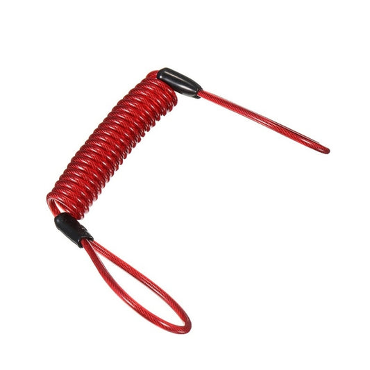 2 in 1 Electric Scooter Disc Brake Lock Multi-Function Reinforced Anti-Theft Lock Accessory for Xiaomi Mijia M365, Packing specification: Wire Rope (Red) by buy2fix