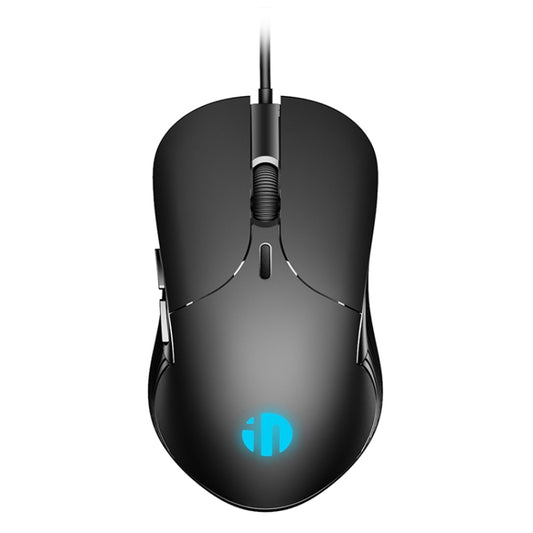 Inphic PB1 Business Office Mute Gaming Wired Mouse, Cable Length: 1.5m, Colour: Classic Back Breathing Light by Inphic