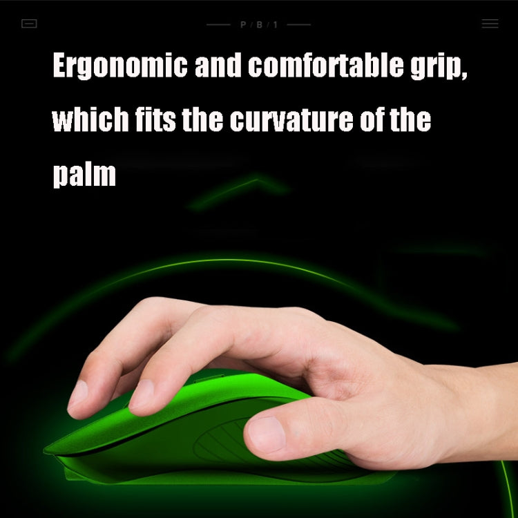 Inphic PB1 Business Office Mute Gaming Wired Mouse, Cable Length: 1.5m, Colour: Classic Back Breathing Light by Inphic