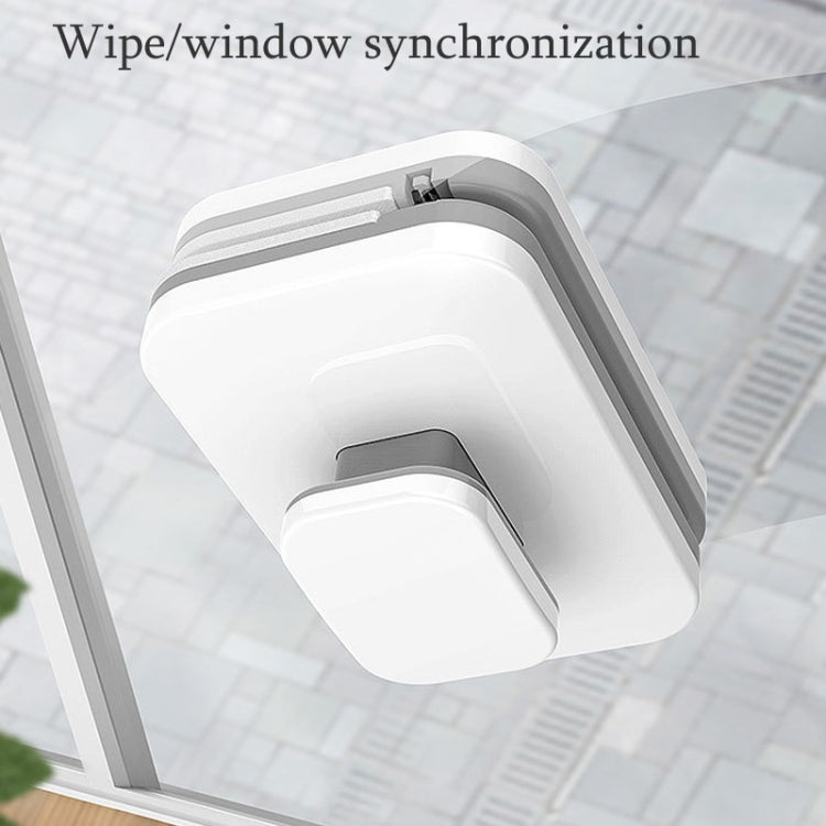 Adjustable Magnetic Glass Wiper Double-Sided Magnetic Window Wiper High-Level Insulating Glass Cleaner, Specification: Rectangle 24-40mm by buy2fix