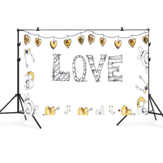 2.1m x 1.5m Valentines Day Photo Party Layout Props Photography Background Cloth(016) by buy2fix