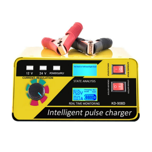 KD-908D Lead-Acid Battery Intelligent Repair Charger Car Battery Charger UK Plug by buy2fix