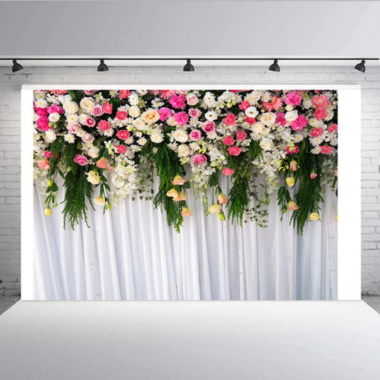 2.1m x 1.5m Flower Wall Simulation Wedding Theme Party Arrangement Photography Background Cloth(W091) by buy2fix
