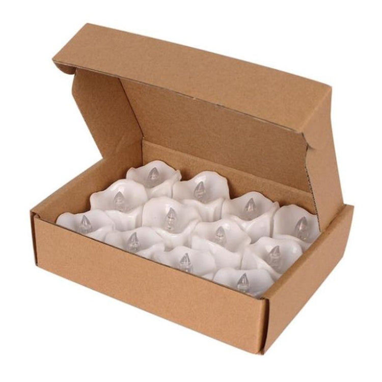 12 PCS/Box LED Candle Electronic Tea Wax Simulation Tears Electronic Candle Light Wedding Decoration Candle Light(Warm White) by buy2fix