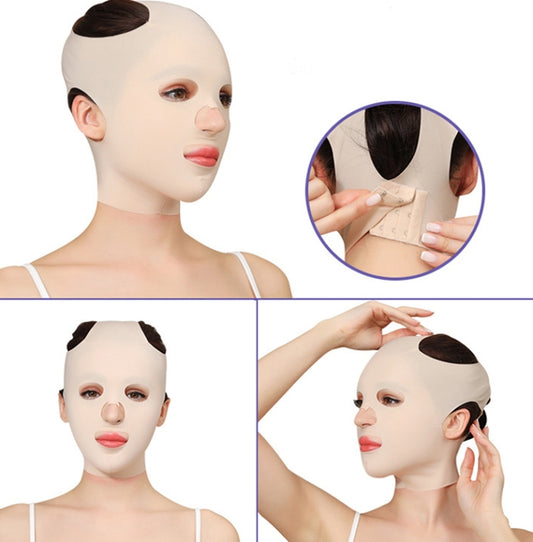 074 Skin Tone Enhanced Version For Men And Women Face-Lifting Bandage V Face Double Chin Shaping Face Mask by buy2fix