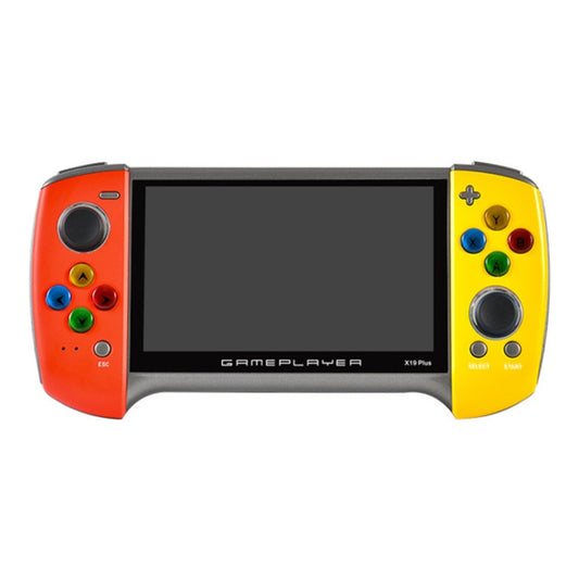 X19 Plus 5.1 inch Screen Handheld Game Console 8G Memory Support TF Card Expansion & AV Output(Red+Yellow) by buy2fix