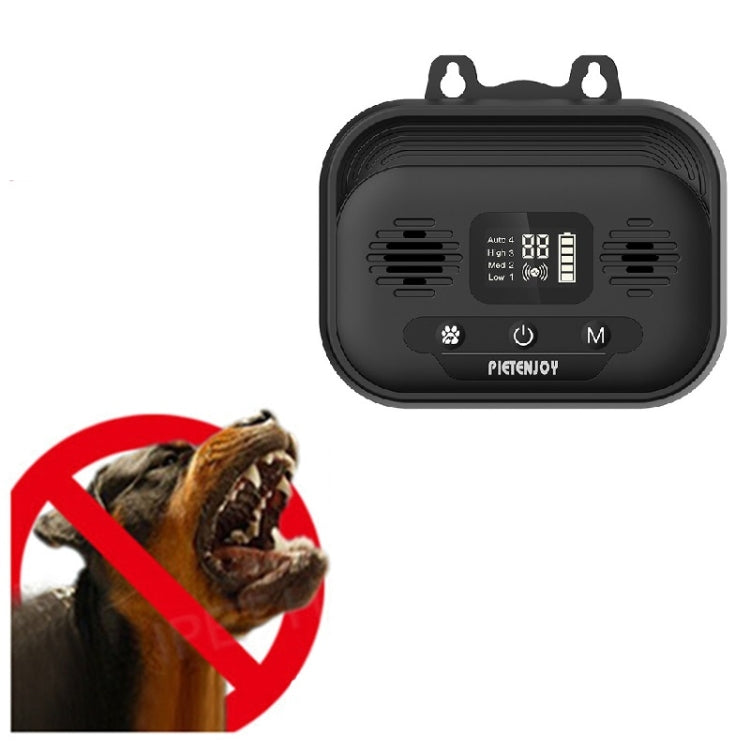 Pet Products Ultrasonic Bark Stopper Dog Trainer Indoor And Outdoor Dog Repeller, Specification: Black Smart Edition by buy2fix