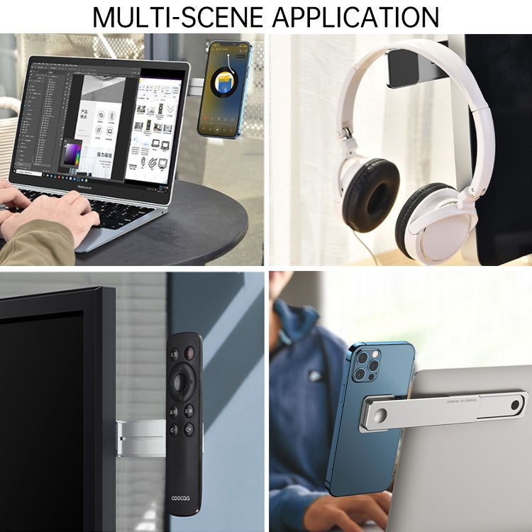 Oatsbasf Mobile Phone Computer Sync Screen Aluminum Alloy Bracket Computer Expansion Bracket(Gray) by OATSBASF