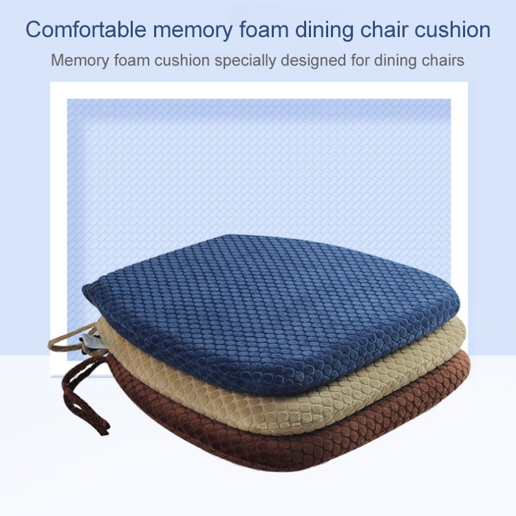 Memory Foam Thicken Stool Cushion Sofa Window Sill Bay Window Seat Cushion, Colour: Dot Bandage (Navy Blue) by buy2fix