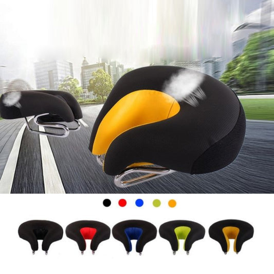 Bicycles Soft Saddle Mountain Bikes Thick Shock Absorption & Comfortable Seat Accessories(Black) by buy2fix