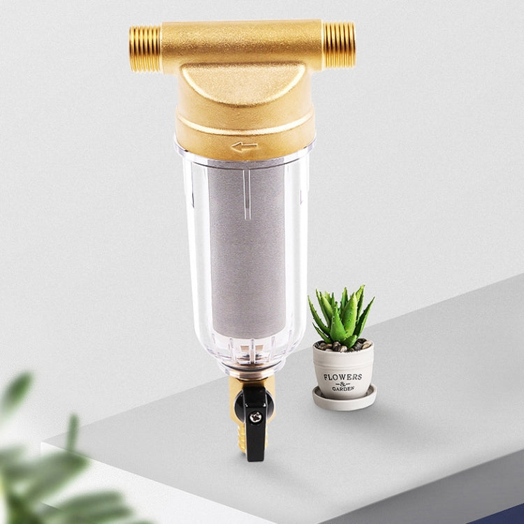 Home Kitchen Tap Water Backwash Copper Pre-Filter Whole House Water Purifier Filter by buy2fix