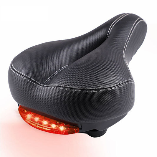 Bicycle Seat With Taillights With Light Mountain Bike Bicycle Saddle Seat Cushion(Black) by buy2fix