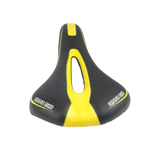 Mountain Bike Saddle Road Bike Folding Car Seat Cushion Cycling Equipment, Colour: Black Yellow(No Standard) by buy2fix