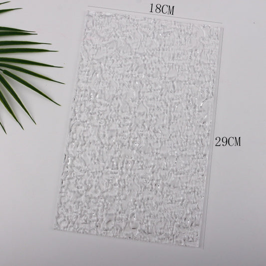 18 x 29cm Acrylic Texture Background Board Photo Props Background Decorative Geometric Ornaments(Water Ripple) by buy2fix