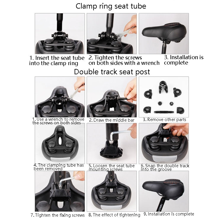 Bicycle Riding Seat Silicone Bicycle Seat Bicycle Saddle(Black) by buy2fix