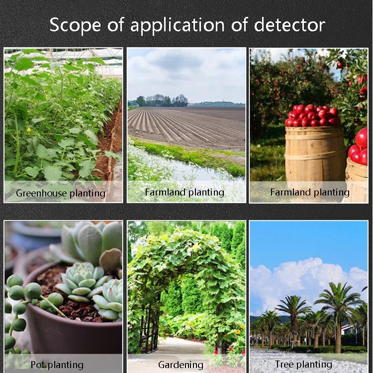 3 In 1 Soil Detector PH Value Light Intensity Test Pen Round Head Soil Dry Moisture Meter by buy2fix