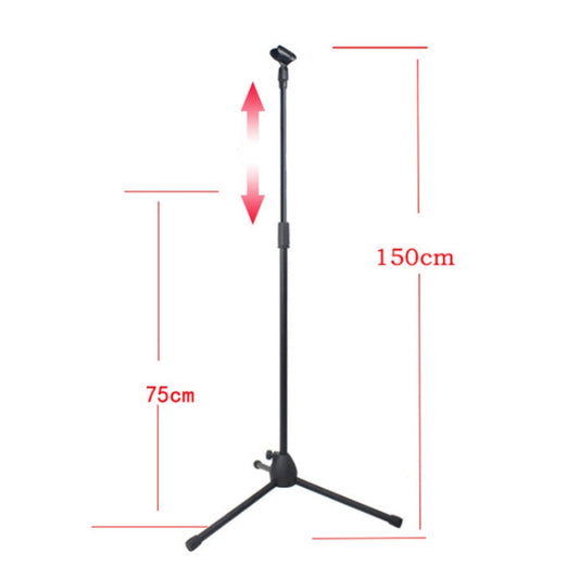 ML01 Live Microphone Lift Stand Floor Microphone Stand Stage Performance Vertical Tripod by buy2fix