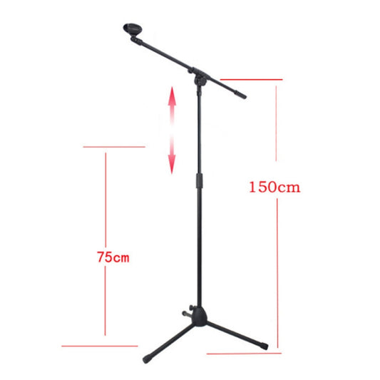 ML02 Live Microphone Lift Stand Floor Microphone Stand Stage Performance Vertical Tripod by buy2fix