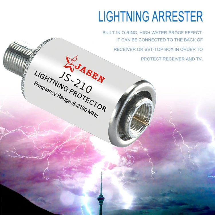 JS-210 5-2150MHz Lighting Protector Coaxial Satellite TV Light Protection Devices Satellite Antenna Arrester by buy2fix