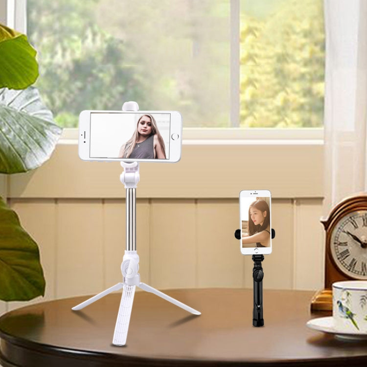 Bluetooth Tripod Selfie Stick Live Mobile Phone Holder(Black) by buy2fix