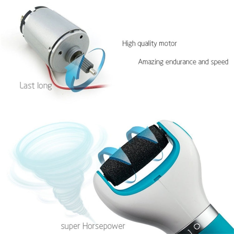 Foot Care Pedicure Electric Grinding Foot Pedicure Dead Skin Tool(Blue) by buy2fix