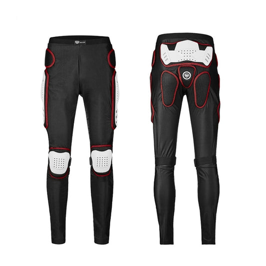 SULAITE Motorcycle Cross-Country Riding Trousers Protective Hip Pants, Specification: L(Red) by SULAITE