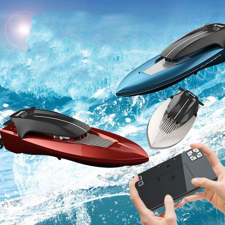 Children Mini Wireless Electric Speedboat Model Boat Simulation Remote Control Toy Boat(Blue) by buy2fix