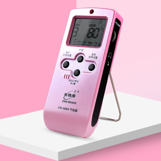 ENO EM-988A Electronic Vocal Rechargeable Metronome For Piano/Guitar/Drum/Guzheng/Violin(Pink) by buy2fix