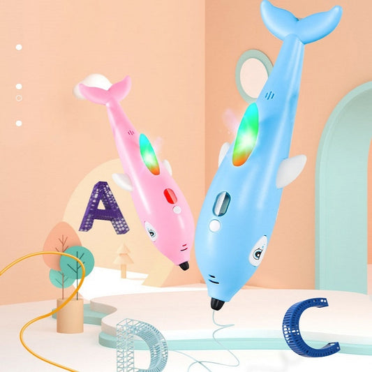 3D Printing Pen Three-Dimensional Painting Graffiti Brush(Blue) by buy2fix