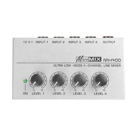 Mini Karaoke Audio Mixer4 Channel Line Mono Microphone Sound Mixing Amplifier For Family KTV by buy2fix