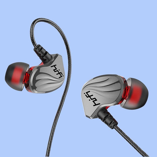 In-Ear Earphone Bass Mobile Phone Game Sports Wired Headset(Black) by buy2fix