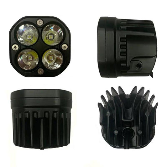 40W White Light Motorcycle LED Spotlight Headlight Car Front Bumper Light Off-Road Vehicle Modified Roof Light by buy2fix