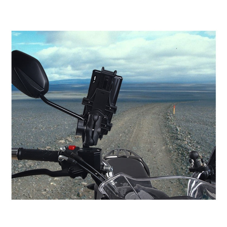 Motorcycle Multi-Function Mobile Phone Holder Adjustable Universal Locomotive Riding Anti-Shake Fixed Equipment(All-rounder Y) by buy2fix