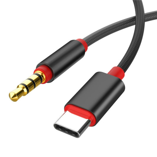 4 PCS 3.5mm To Type-C Audio Cable Microphone Recording Adapter Cable Mobile Phone Live Sound Card Cable(Black) by buy2fix