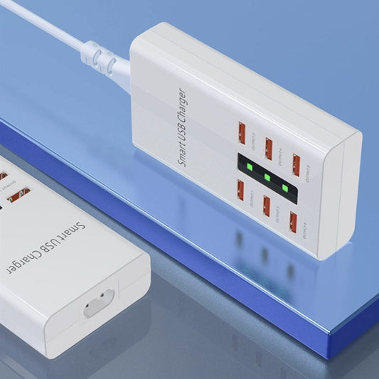 30W 2A Multi-Function 6-Port Charging Socket Universal Smart Phone And Tablet USB Charger(US Plug) by buy2fix