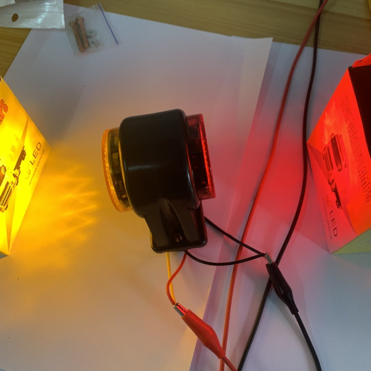 12/24V 14 LEDs Truck Two-Color Side Light Trailer Side Tail Light by buy2fix