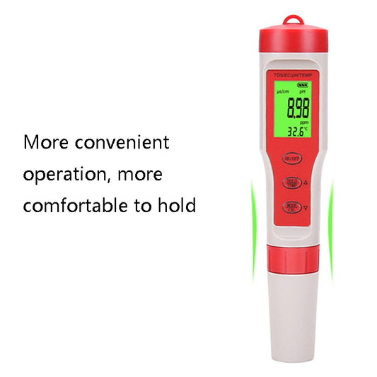 4-in-1 Portable PH/TDS/EC/TEMP Test Pen Multi-Function Water Quality Tester by buy2fix