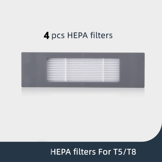 Vacuum Cleaner Sweeping Robot Accessories Suitable For Ecovacs Deebot T8 AIVI/T8 MAX,Accessories 4 PCS Filter by buy2fix